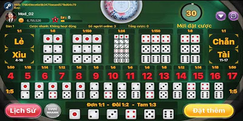 Bản Tài xỉu 188bet cổ điển